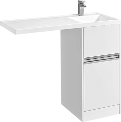 Акватон Тумба под раковину Лондри 40 белая – фотография-1